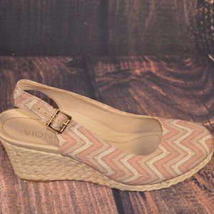 Vionic Carloina CHV Slingback Wedge Sandals Womens 8.5
